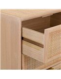 commode 5 tiroirs bois naturel ambiance cosy