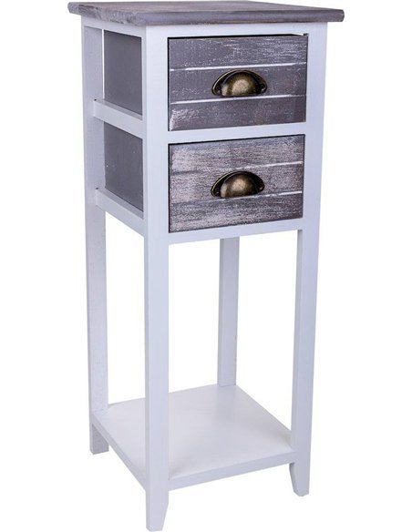 table de chevet blanche bois élégante tiroirs design moderne